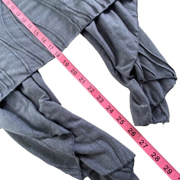 KATHMANDU Women Sleeveless Sweater Wave Textured Open Front One Size Blue 2-4 - Picture 10 of 12